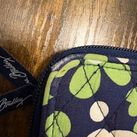 Vera Bradley Turnlock Wallet in Lucky You Floral Green Pattern - Picture 4 of 6